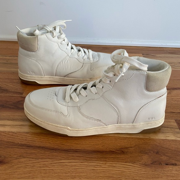 Madewell Court Hightop Sneakers in Neutral, Women’s Size 12 - Picture 9 of 12